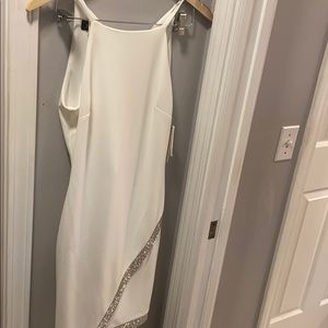 White cocktail dress